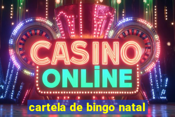 cartela de bingo natal